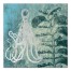 Emerald Octopus 24x24 Canvas Wall Art