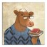 Cool Cow PB&J 24x24 Canvas Wall Art