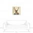 Cool Stag Coffee Break 24x24 Canvas Wall Art
