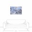 Blue Agate Abstract 36x24 Canvas Wall Art 
