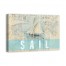 Sail Coastal 36x24 Canvas Wall Art