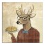 Cool Stag with Waffles 20x20 Canvas Wall Art