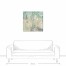Emerald Sea Abstract 30x30 Canvas Wall Art 