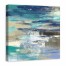 Blue Aura Abstract 30x30 Canvas Wall Art 