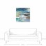 Blue Aura Abstract 30x30 Canvas Wall Art 