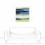 Citrine/ Cobalt Abstract 30x30 Canvas Wall Art