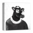 Cool Cow with Spectacles 20x20 Canvas Wall Art