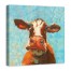 Curious Cow 2 30x30 Canvas Wall Art 