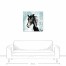 Horse Study in Aqua 30x30 Canvas Wall Art 