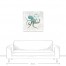 Turquoise Octopus 30x30 Canvas Wall Art