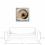Button Shell 2 Coastal 30x30 Canvas Wall Art 