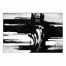 Black and White Contemporary 48x32 Canvas Wall Art