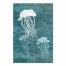 Teal Jellyfish 24x36 Canvas Wall Art 