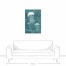 Teal Jellyfish 24x36 Canvas Wall Art 