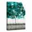 Solitary Teal Tree 24x36 Canvas Wall Art