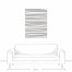 Fine Lines Contemporary 30x40 Canvas Wall Art