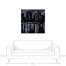 Skyline At Dark 36x36 Canvas Wall Art 