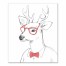 Cool Stag Wears Pink 20x24 Canvas Wall Art 