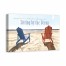 Sitting By The Ocean 36x24 Canvas Wall Art