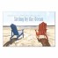 Sitting By The Ocean 36x24 Canvas Wall Art