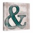Teal Connotation 36x36 Canvas Wall Art