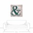 Teal Connotation 36x36 Canvas Wall Art