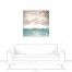 Teal Fusion 36x36 Canvas Wall Art