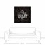 Ebony Chandelier 36x36 Canvas Wall Art