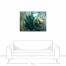 Turquoise Moon Shell 40x30 Canvas Wall Art