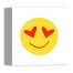 Love Emoji 10x10 Canvas Wall Art