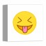 Crazy Emoji 10x10 Canvas Wall Art
