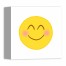 Blushing Emoji 10x10 Canvas Wall Art 