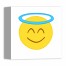 Angel Emoji 10x10 Canvas Wall Art