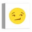 Smirking Emoji 10x10 Canvas Wall Art
