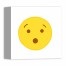 Surprised Emoji 10x10 Canvas Wall Art