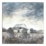 Muted Barn In Field 20x20 Canvas Wall Art