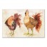 Watercolor Rooster Buds 30x20 Canvas Wall Art 