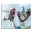 Painterly Chickens 24x20 Canvas Wall Art
