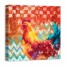 Chevron Rooster One 24x24 Canvas Wall Art