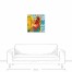 Chevron Rooster Two 24x24 Canvas Wall Art