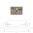 Paint Splattered Eagle 36x24 Canvas Wall Art 