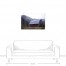 Foggy Red Barn 36x24 Canvas Wall Art