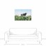 Peaceful Cow 36x24 Canvas Wall Art