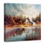 Painterly Barn 30x30 Canvas Wall Art