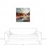 Painterly Barn 30x30 Canvas Wall Art