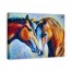 Bright Painterly Horses 40x30 Canvas Wall Art