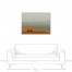 Misty Hay Field 40x30 Canvas Wall Art