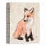Foxy Watercolor 12x16 Canvas Wall Art 