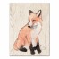 Foxy Watercolor 12x16 Canvas Wall Art 