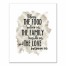 Bless The Food, Family and Love 16x20 Canvas Wall Art